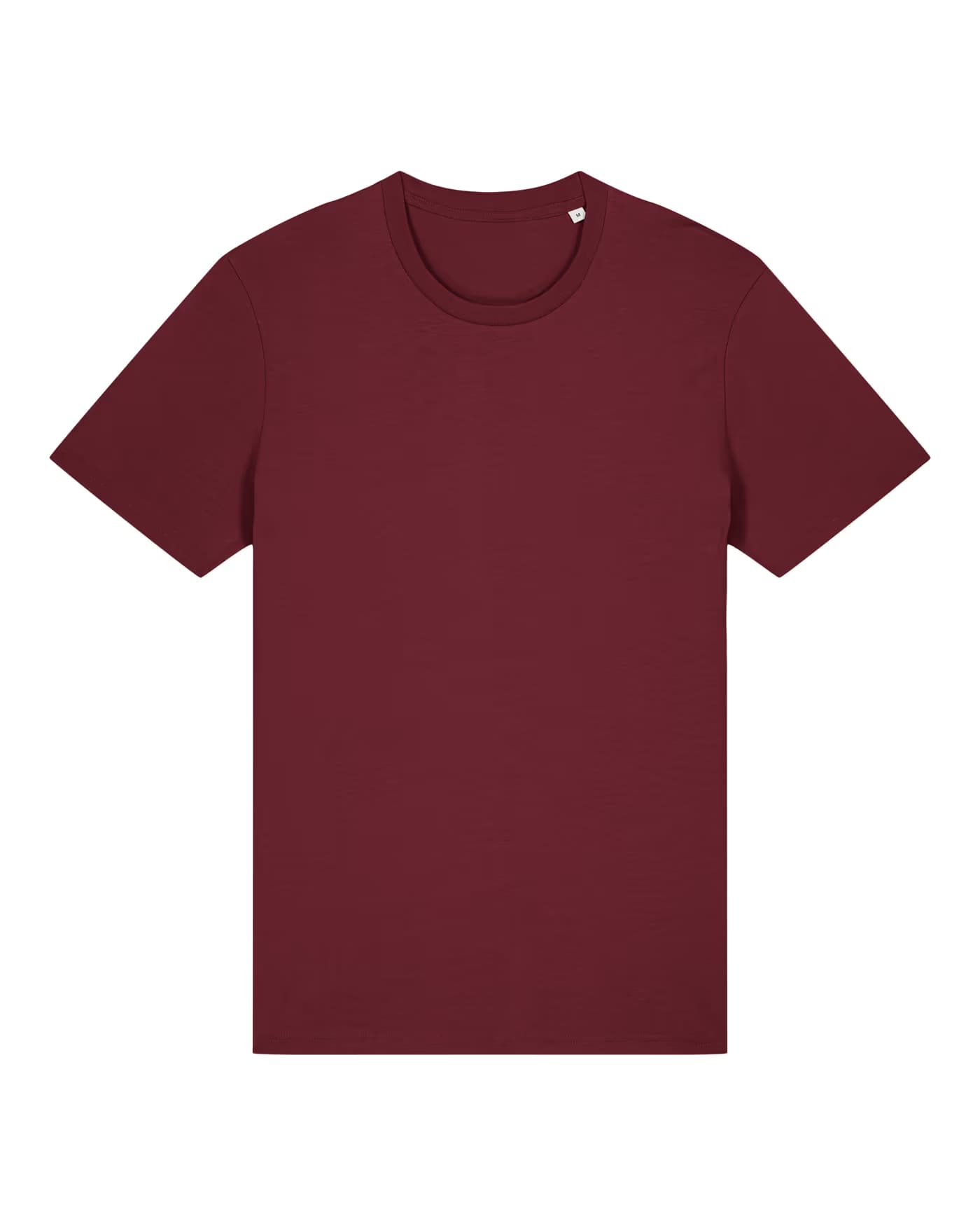 T-shirt Jules à personnaliser, coupe droite en coton bio 155 g/m², coloris bordeaux
